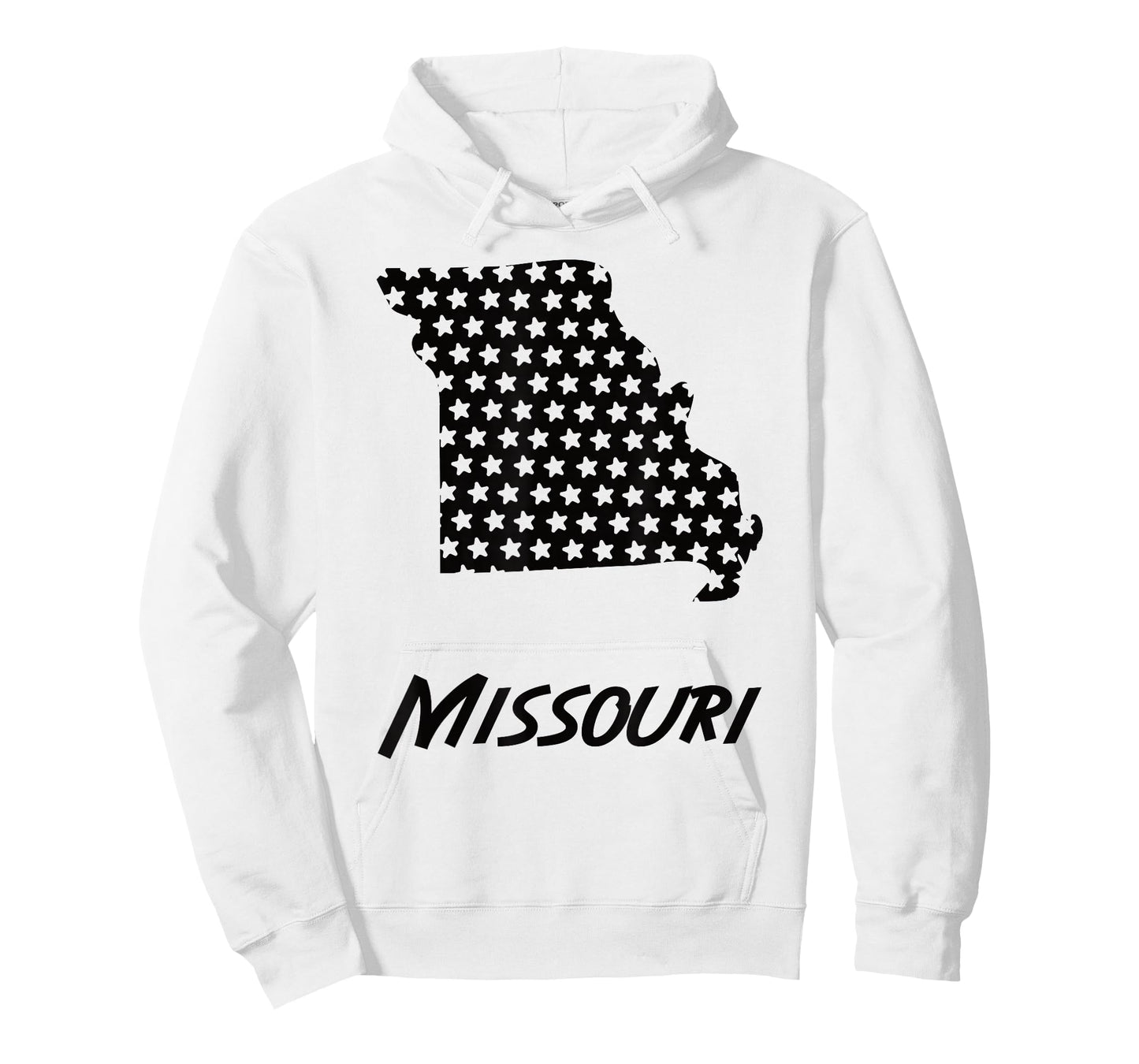 Missouri USA State Outline Stars Vintage Retro Design T-Shirt
