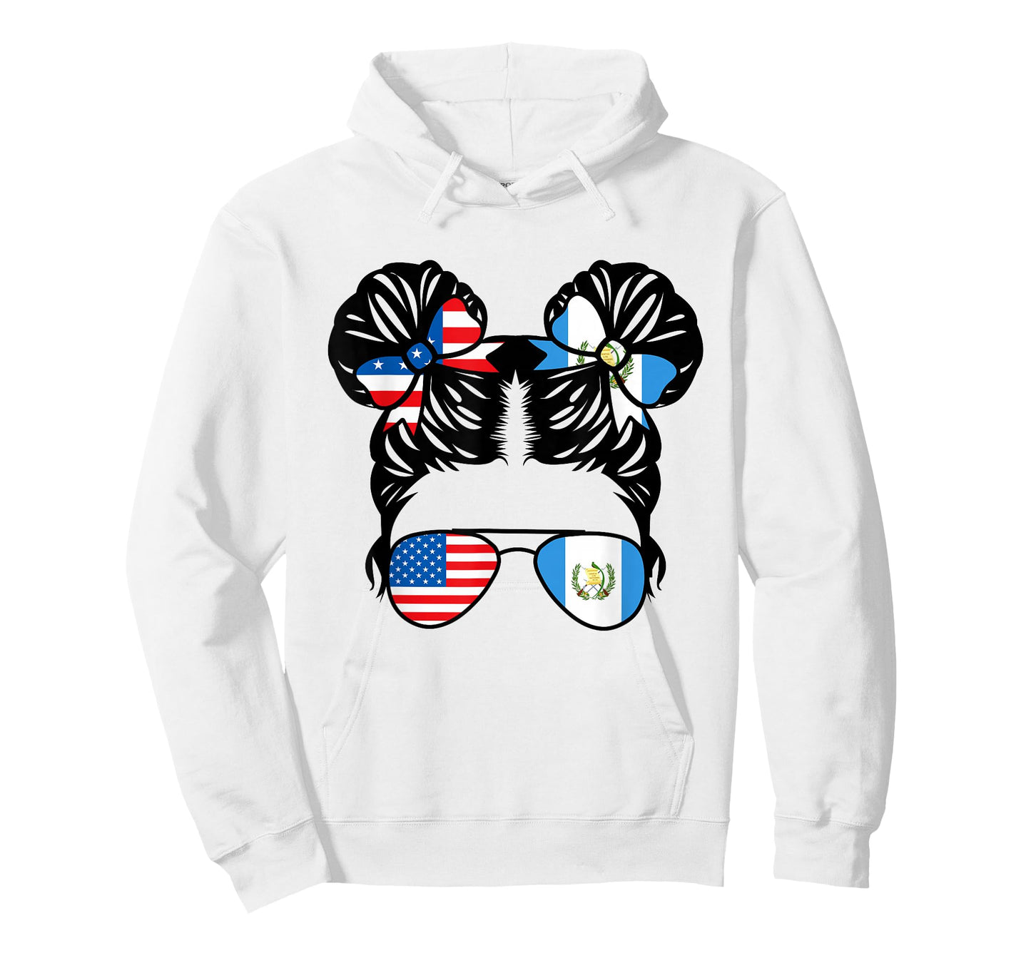 Half American Guatemalan Girl USA Guatemala Flag Patriot T-Shirt