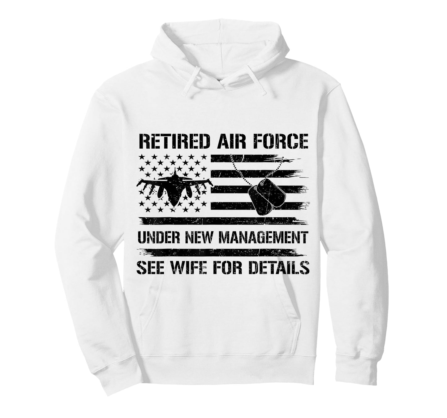 Funny Retired Air Force Veteran See Wife for Details USAF T-Shirt