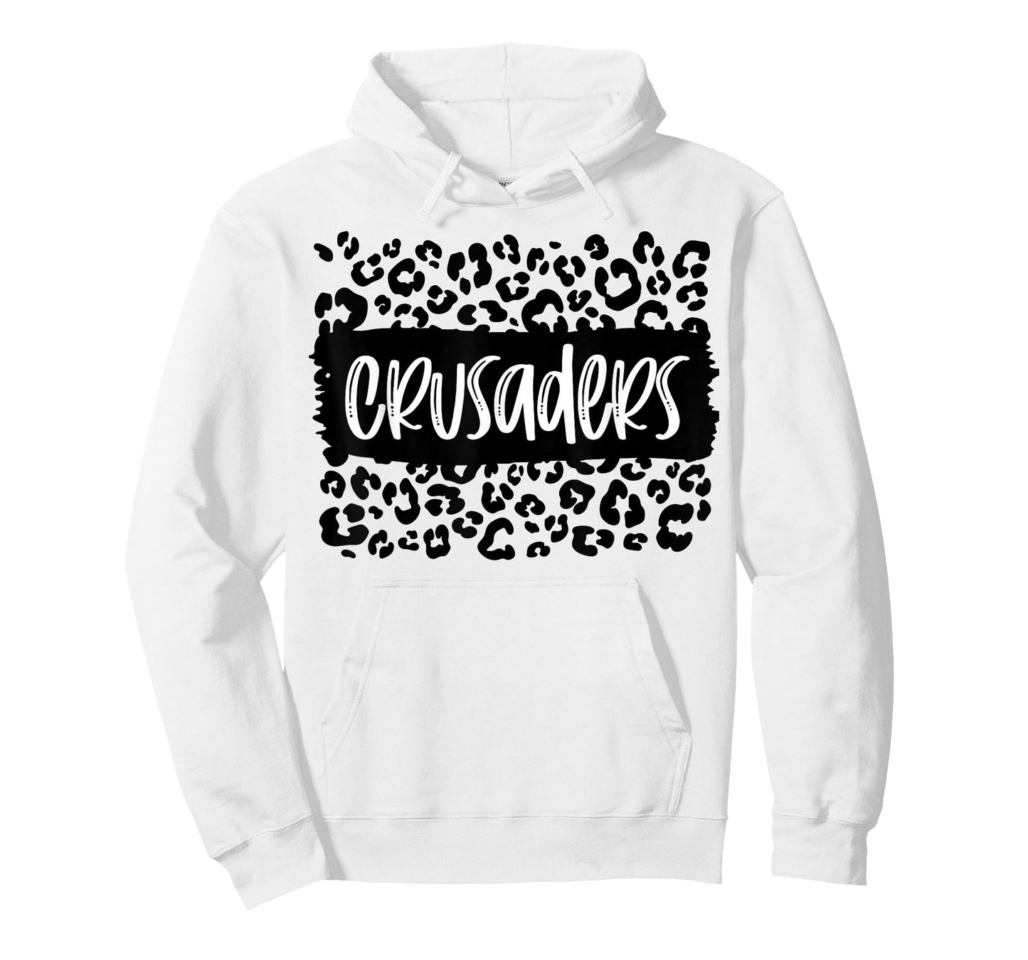 Crusaders Team Mascot School Spirit Game Night Leopard T-Shirt