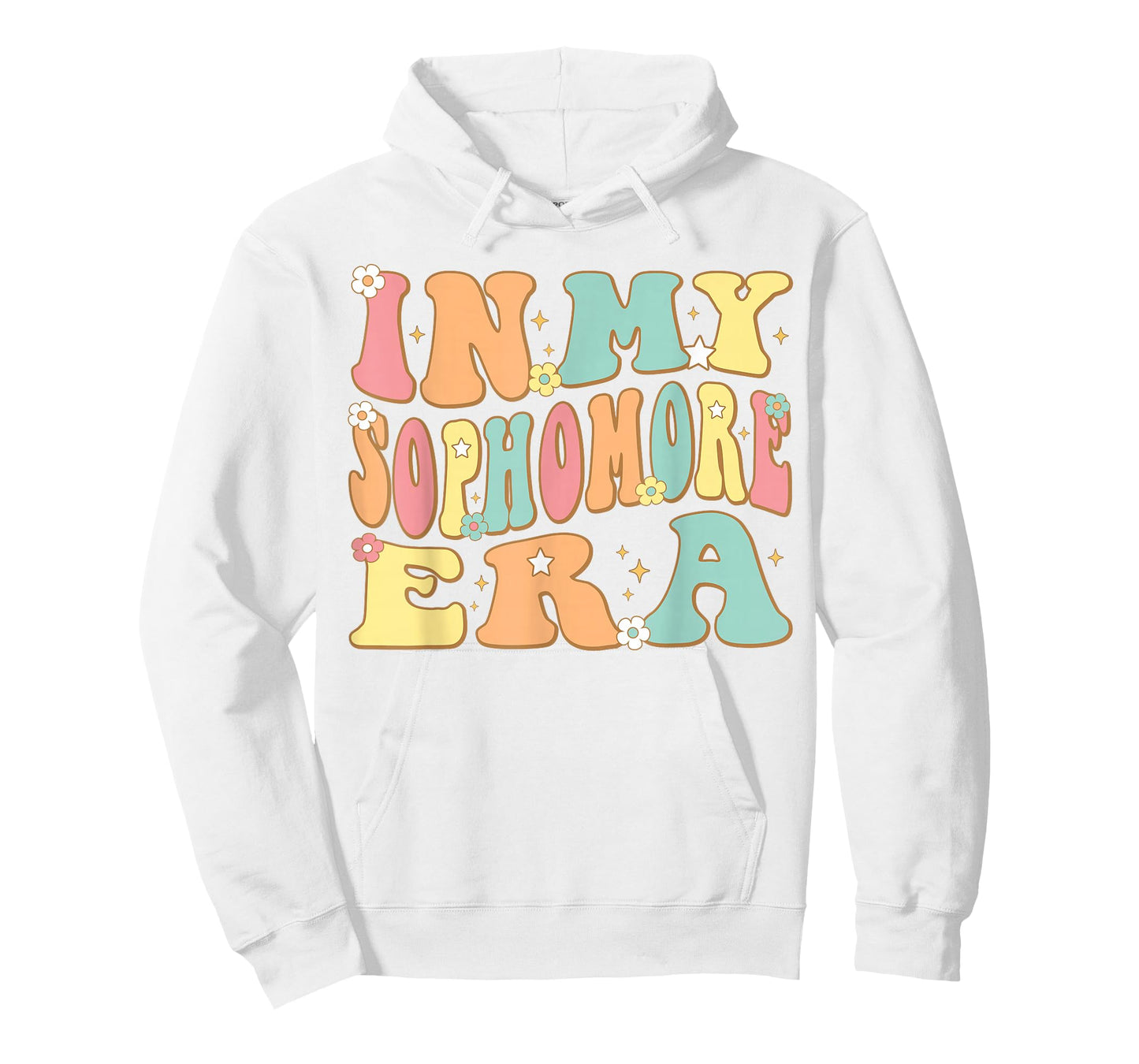 In My Sophomore Era Groovy School 10th Grade Student Girl T-Shirt