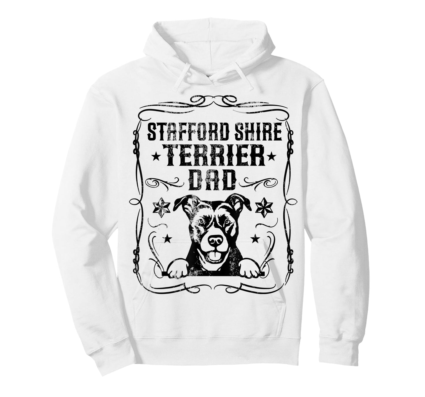 Stafford Shire Terrier Dad Best Dog Lover Father Day Themed T-Shirt for Men Women