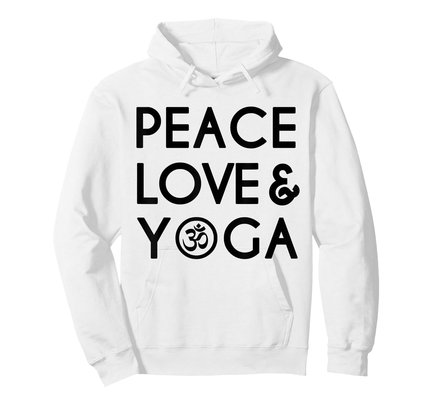 Peace Love and Yoga Om Symbol Yogi Yoga Quote T-Shirt