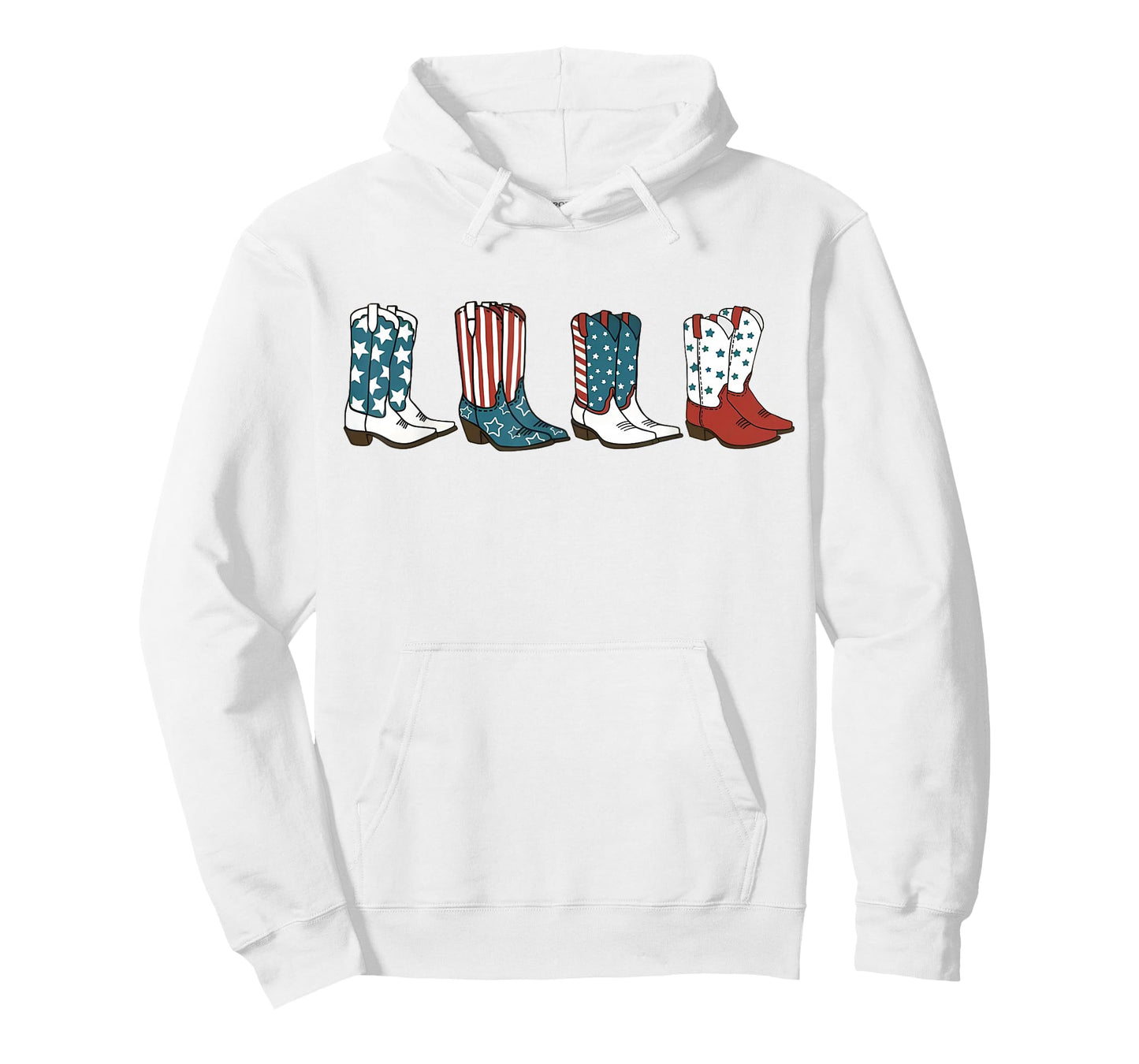Fourth of July 4th of July Western Cowboy Boots Cowgirl T-Shirt