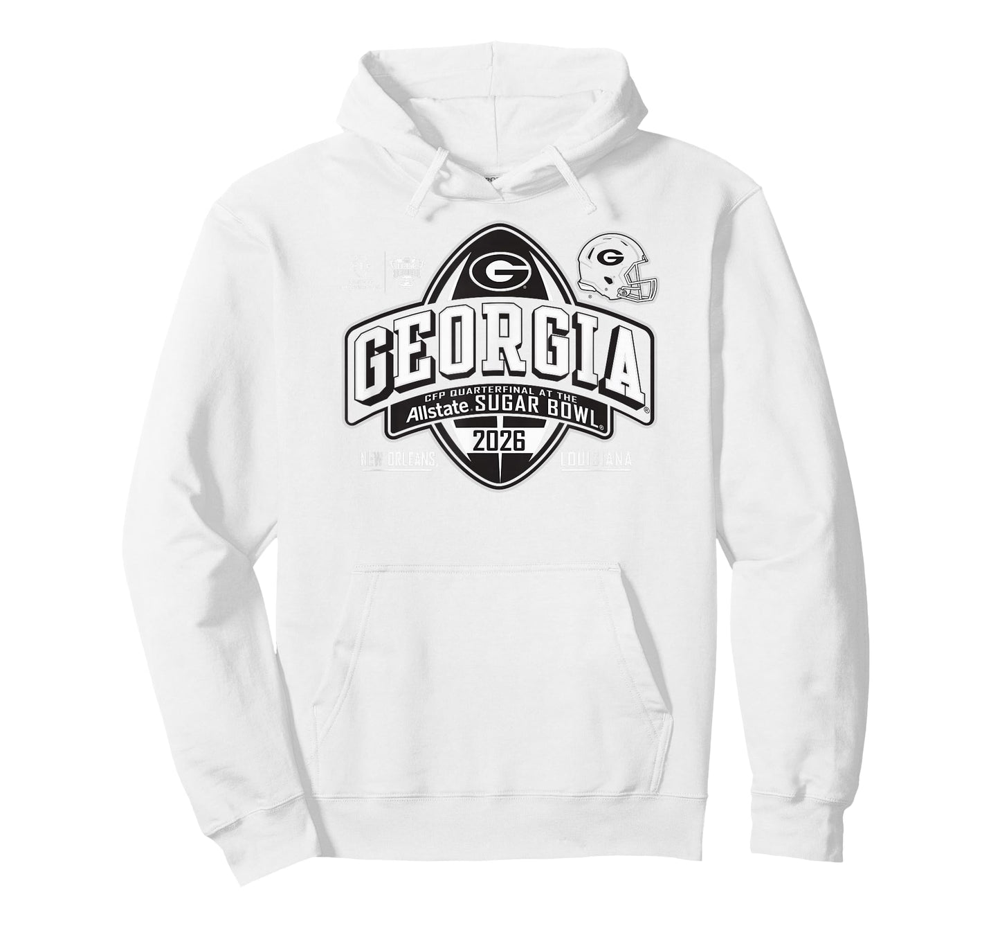 Georgia Bulldogs Sugar Bowl 2025-2026 CFP Quarterfinal Red T-Shirt