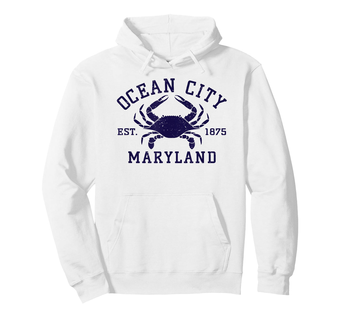 Ocean City Maryland Crab Souvenir Retro Throwback Men Women T-Shirt