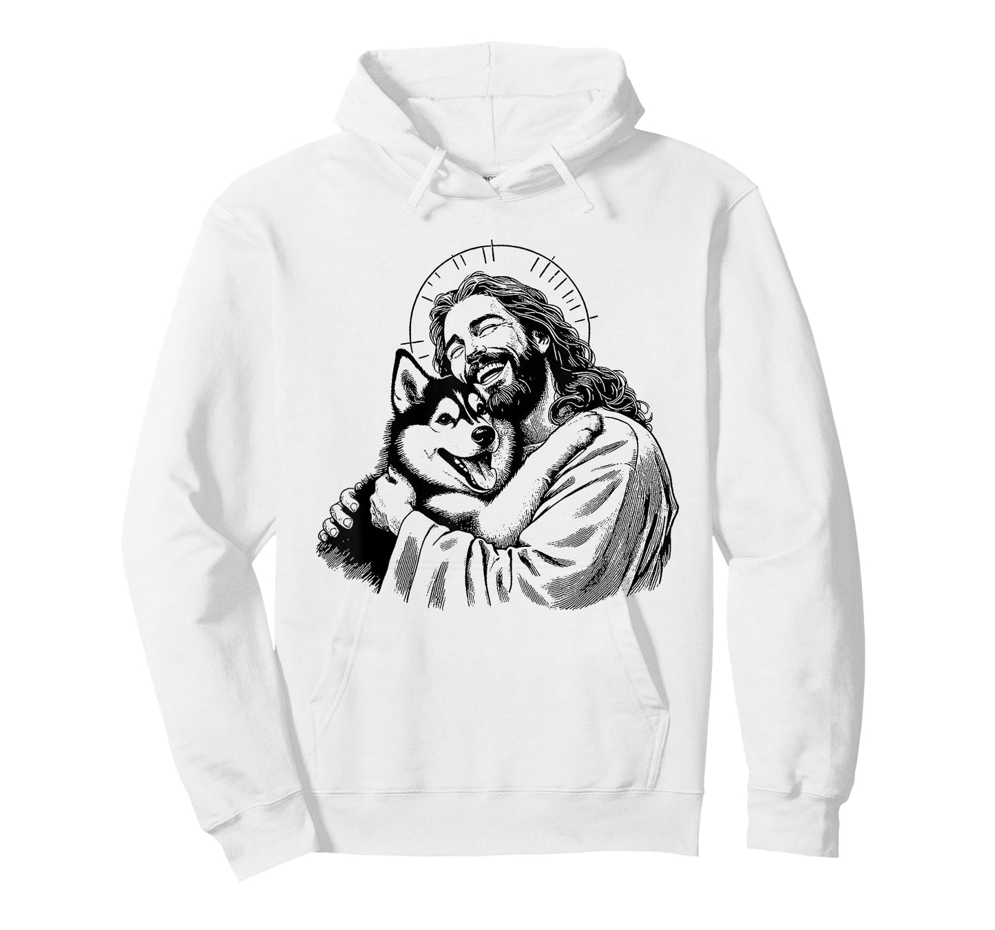 Jesus Siberian Husky - Funny Christian Religious Dog Lover T-Shirt for Men Women Girls Kids