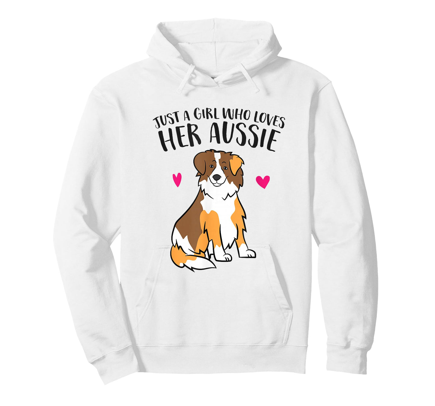 Just a Girl Who Loves Australian Shepherds Aussie Dog Girl T-Shirt