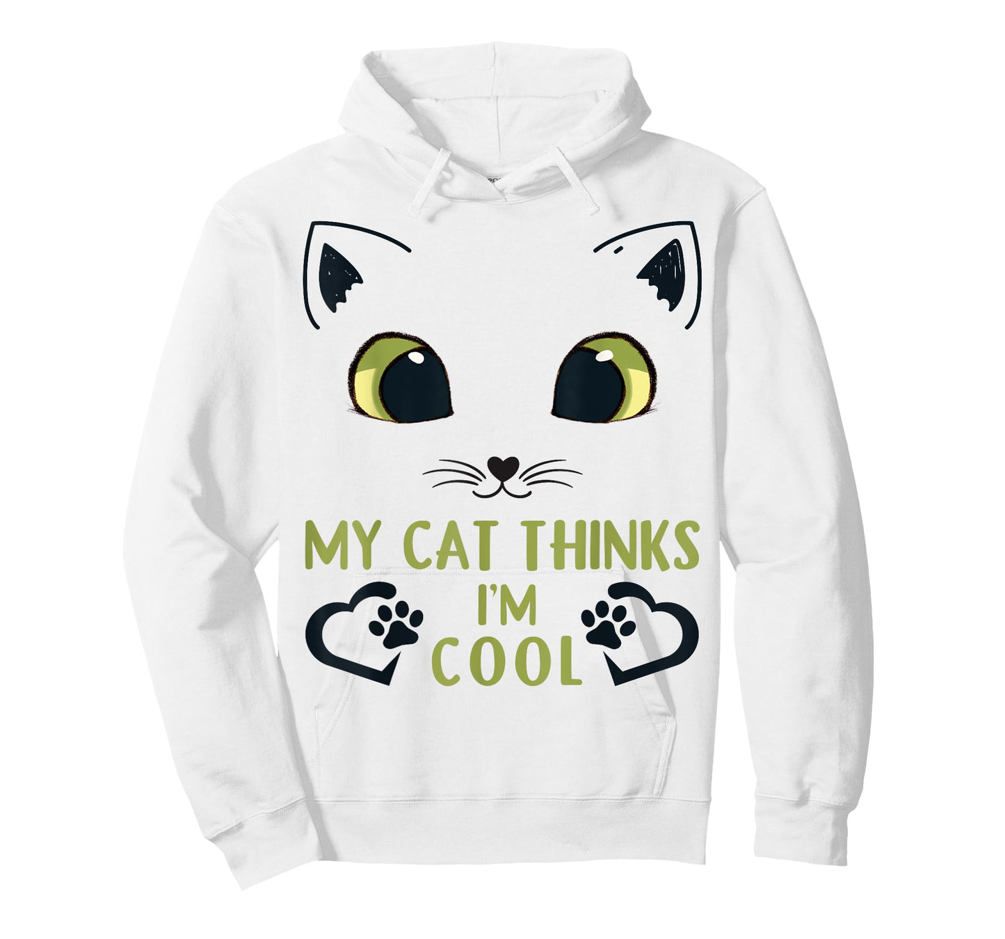 Funny My Cat Thinks I'm Cool Men Women Kids T-Shirt
