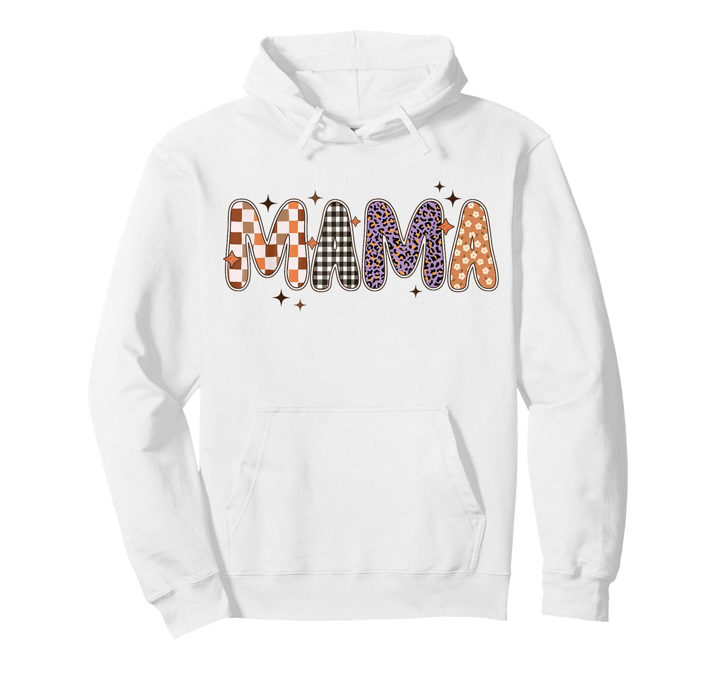 Trendy Mama Shirt Plaid Checkered Leopard Floral Pattern T-Shirt