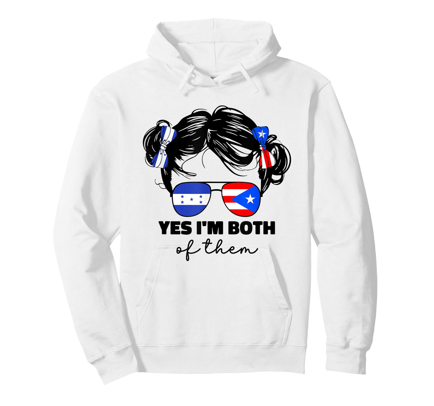 Half Honduran And Puerto Rican Rico Honduras Flag Kids Girl T-Shirt