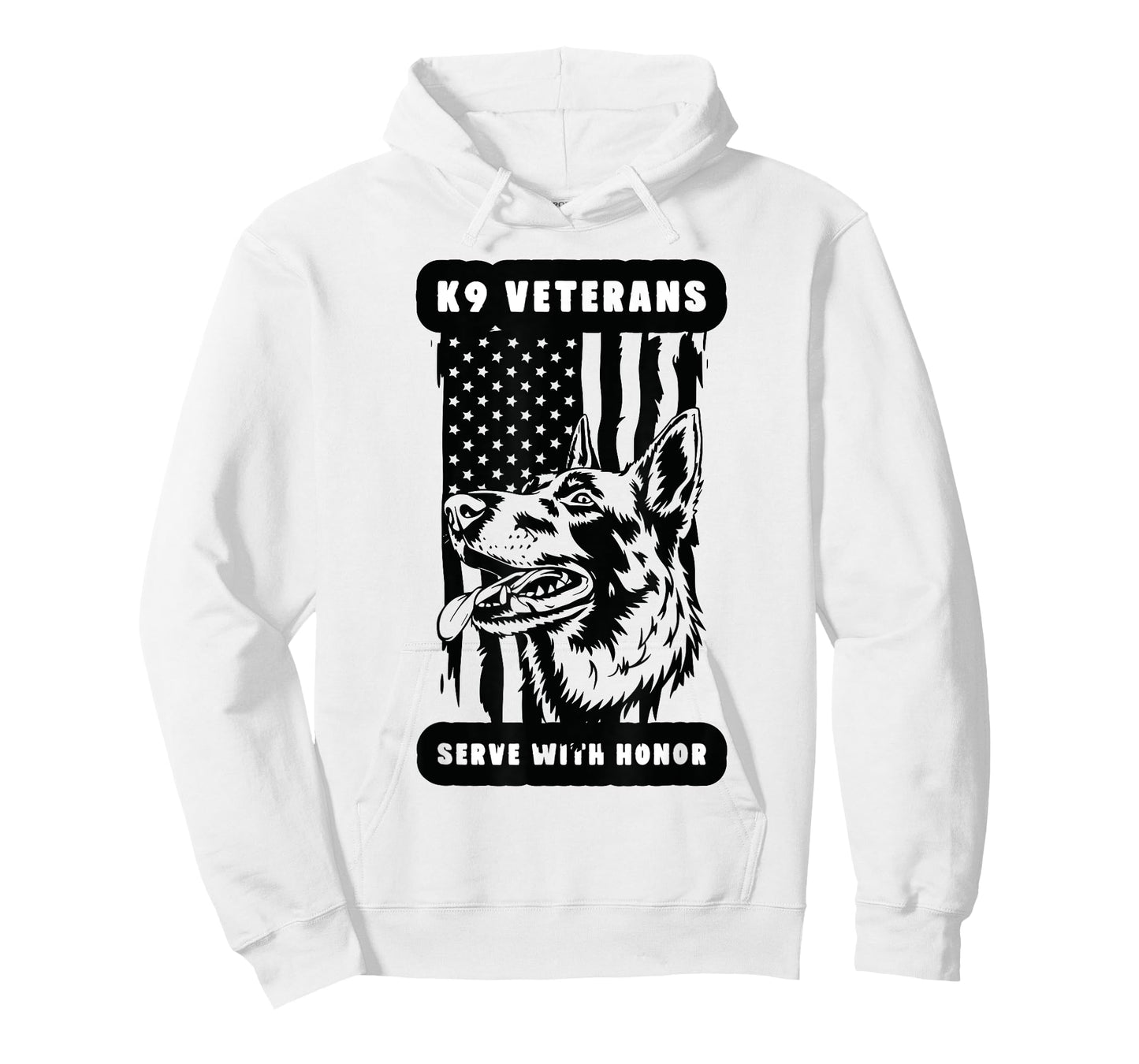 K9 Veteran Military Working Dog USA US Flag K9 Veterans Day T-Shirt