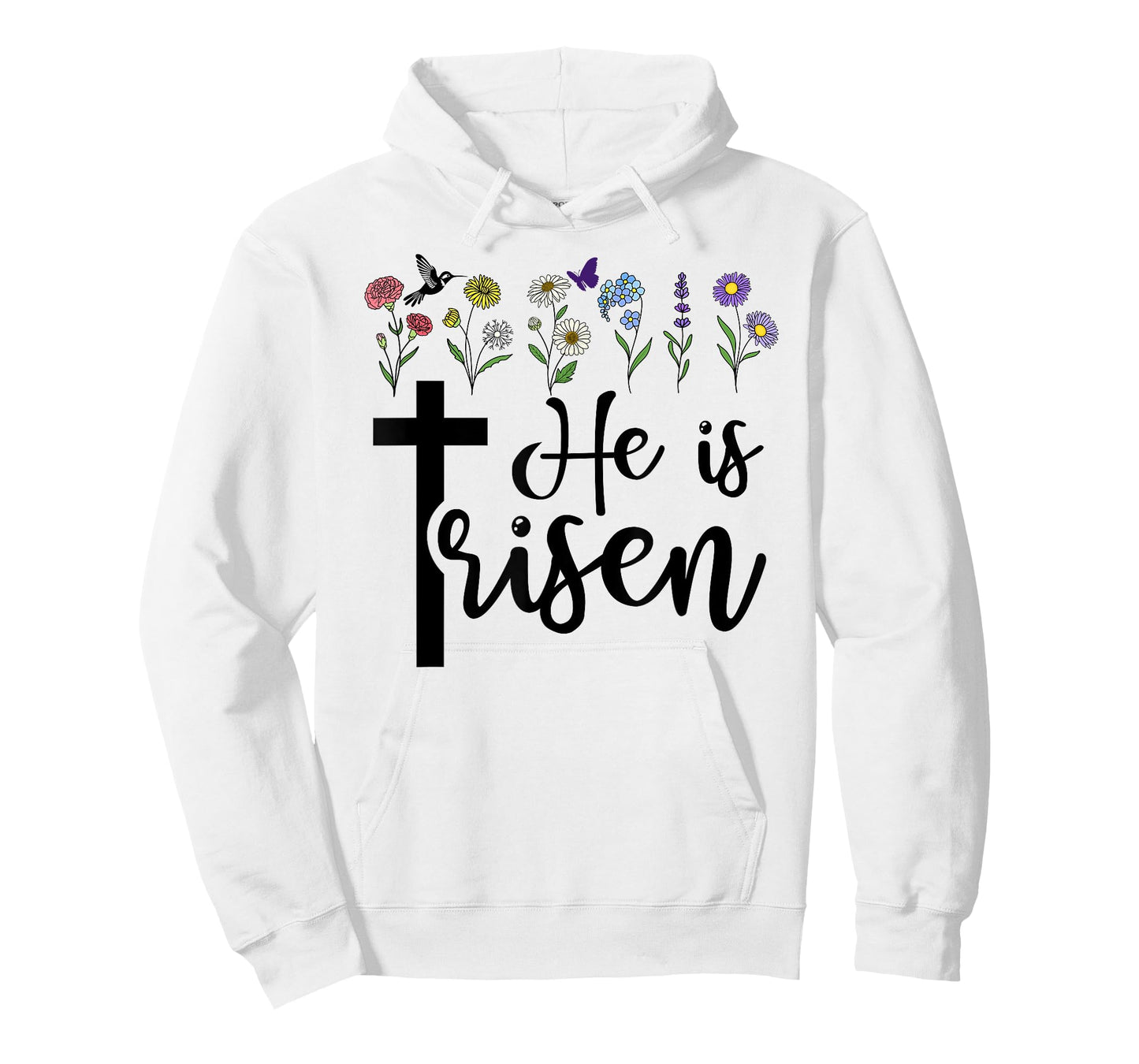 He is Risen Happy Easter He has Risen Cross Jesus Christian T-Shirt