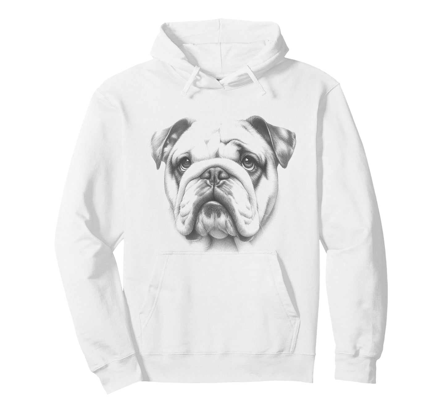 Vintage English Bulldog Drawing Art Design T-Shirt