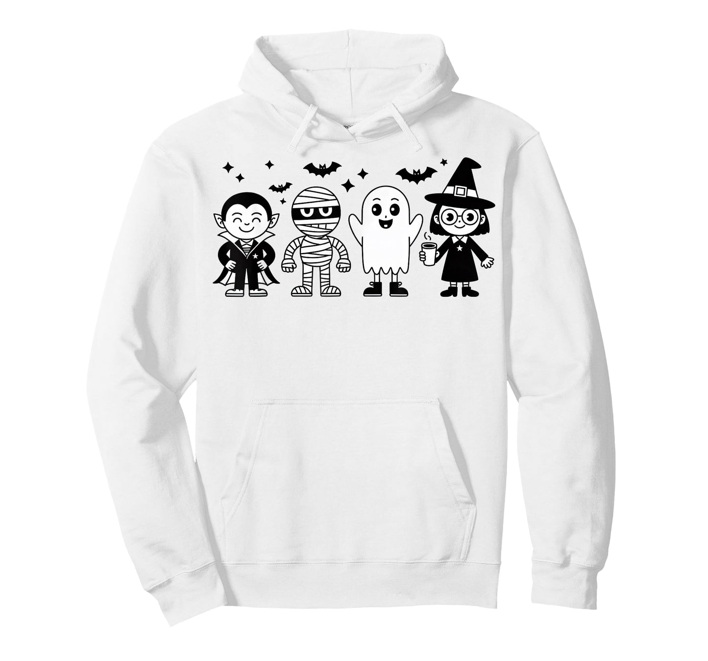 Cute Witch Ghost Mummy Vampire for Halloween T-Shirt