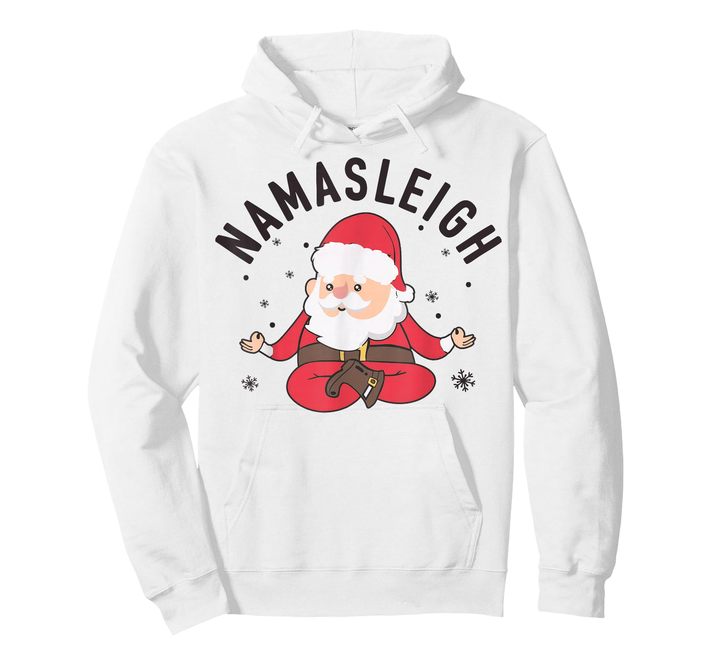 Santa Namasleigh Funny Santa Namaste Christmas Santa Yoga T-Shirt