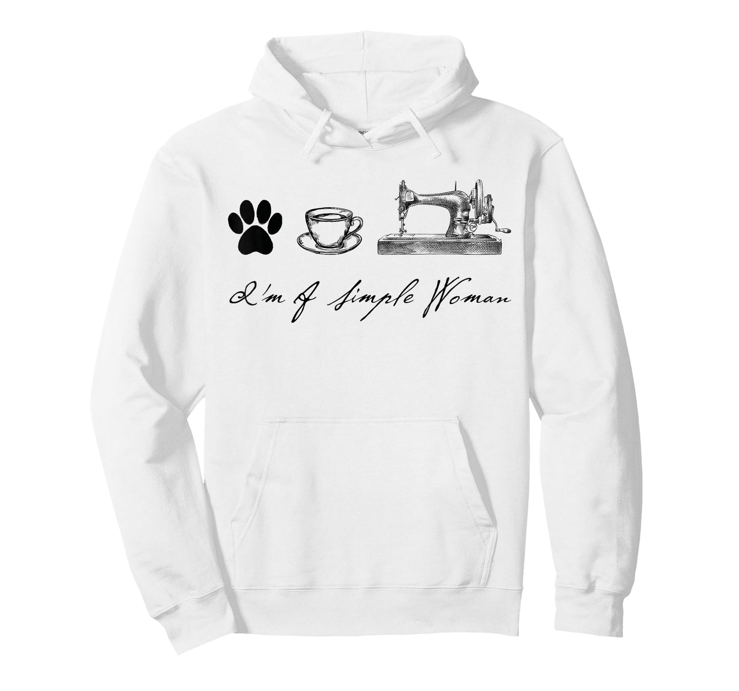 Sewer Sewing Quilter I'm a simple woman Dog Coffee Sewing T-Shirt