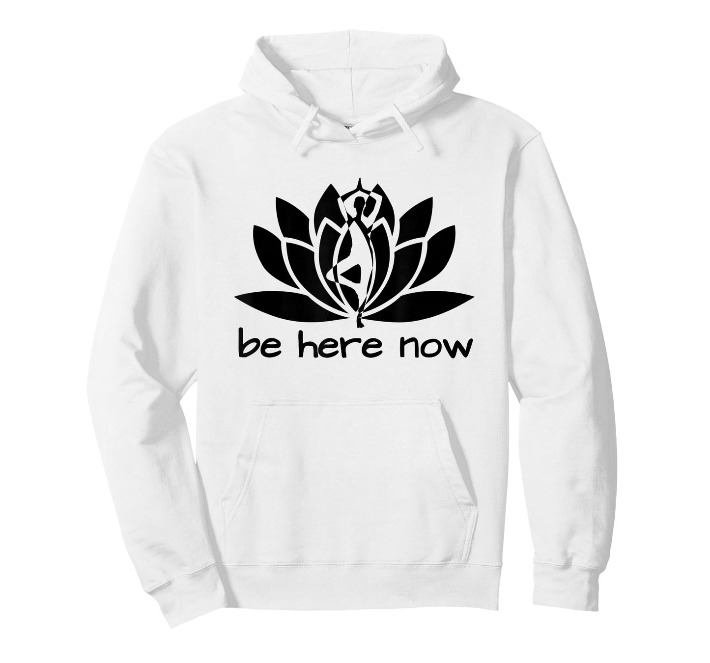 Yoga Be Here Now Fitness Workout Namaste Lotus for Women T-Shirt