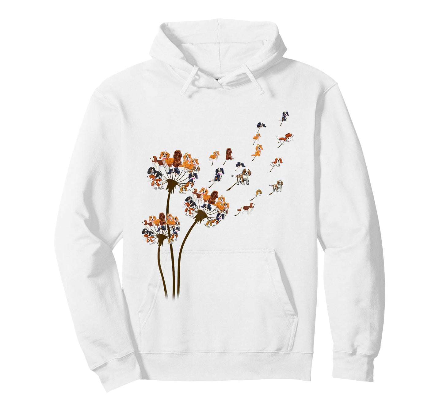 Cavalier King Charles Dandelion Funny Gift for Dog Lovers T-Shirt