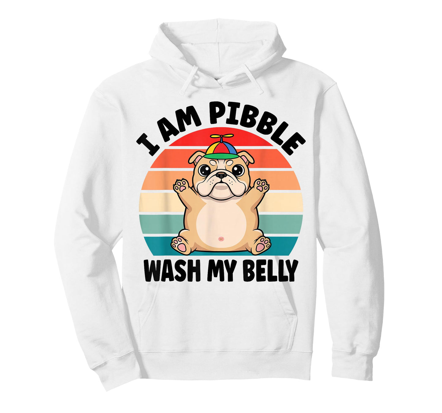 I am Pibble Wash My Belly Funny Bulldog Meme T-Shirt