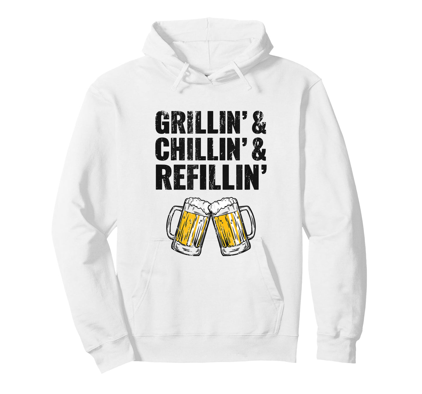 Grillin Chillin Shirt, Grillin Chillin Refillin Beer T-Shirt
