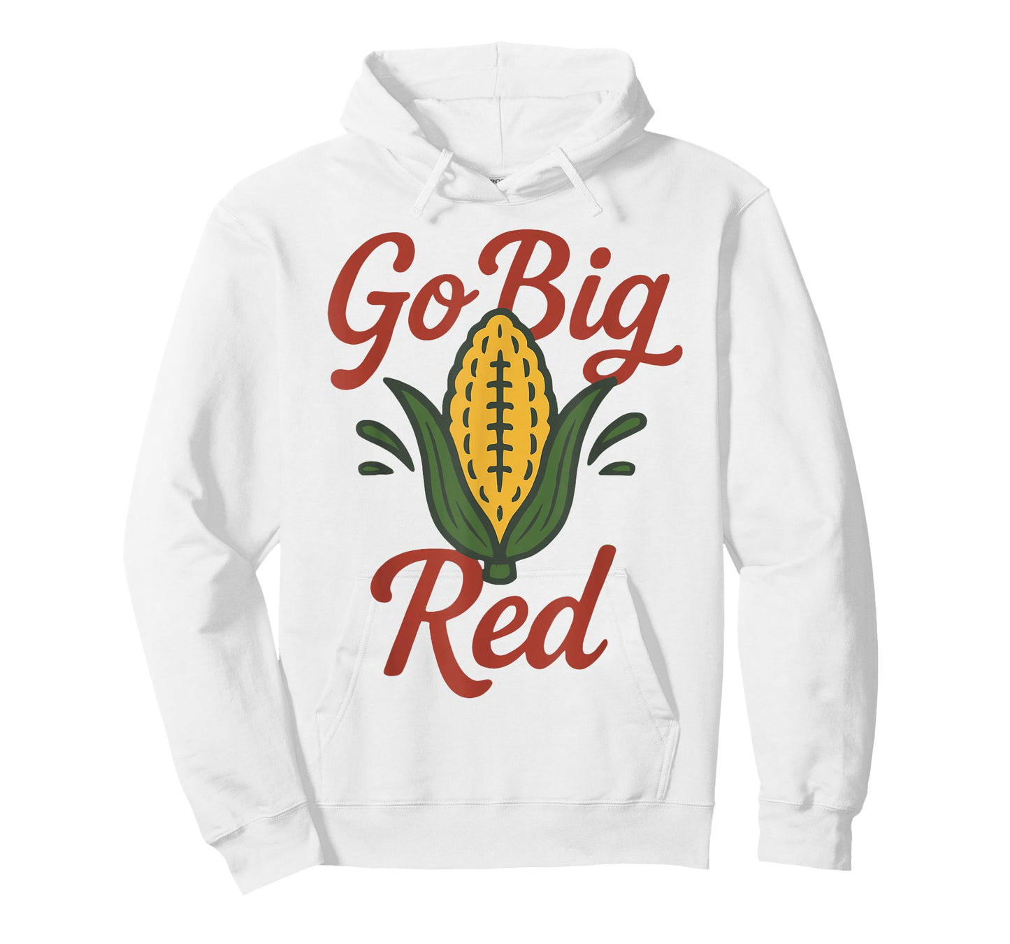 Corn Power Red Spirit Design for Football Fans T-Shirt