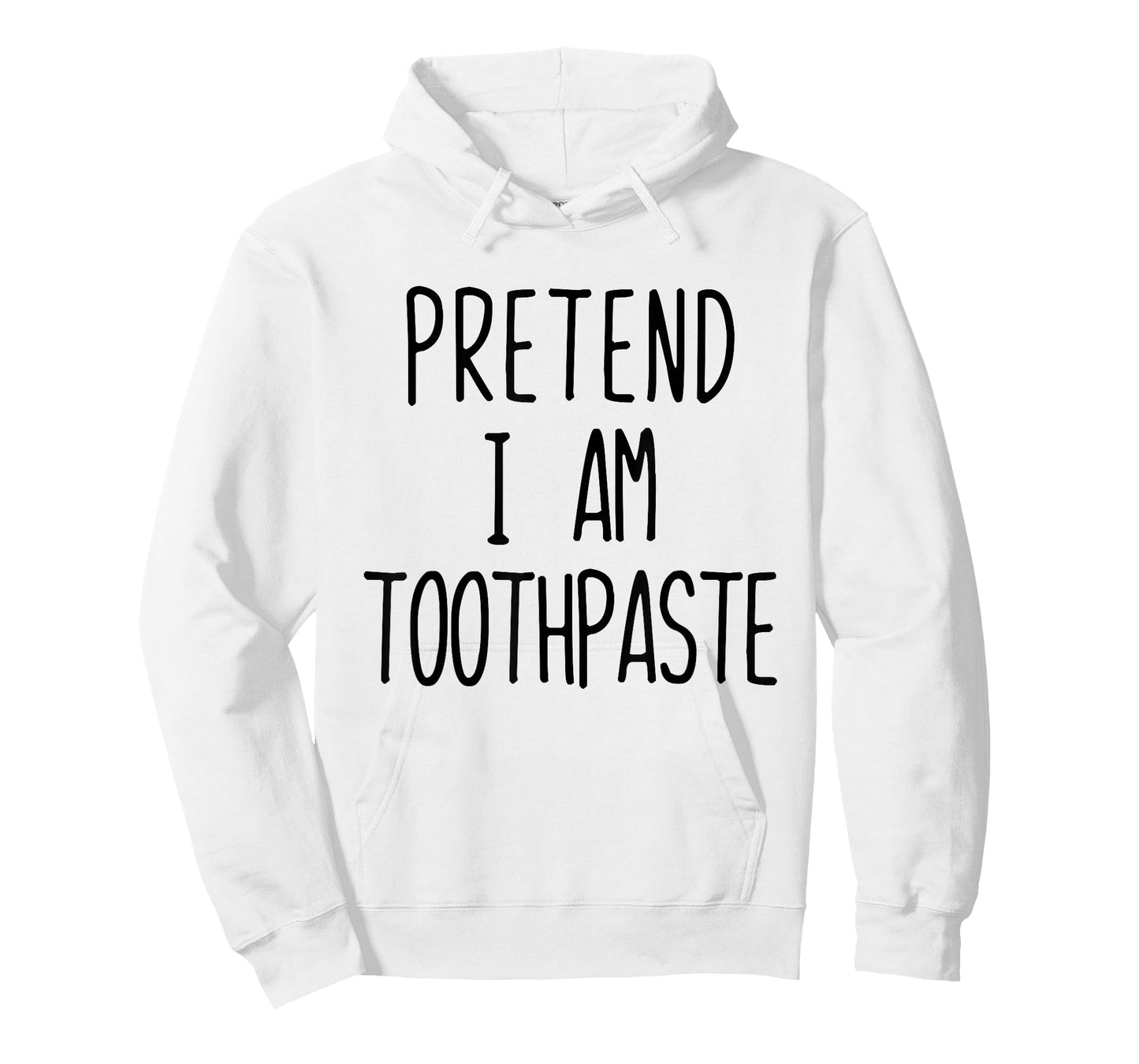 Pretend Im Toothpaste Costume Halloween Lazy Kid Tooth-Paste T-Shirt
