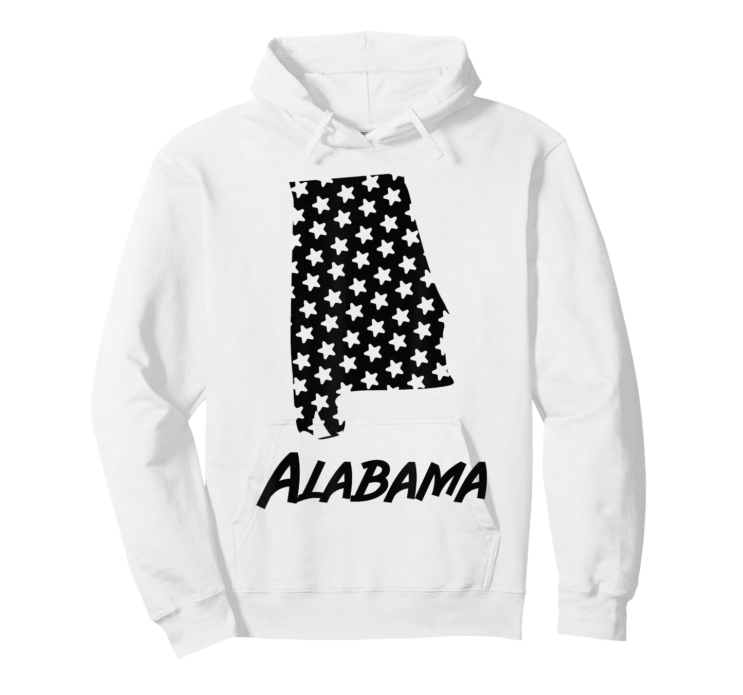Alabama USA State Outline Stars Vintage Retro Design T-Shirt