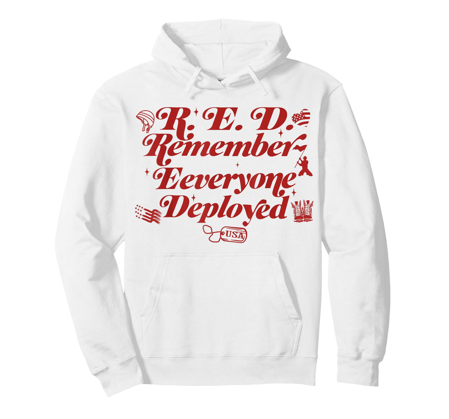 Red Friday Remember Everyone Deployed for Women Men Kid Wife T-Shirt