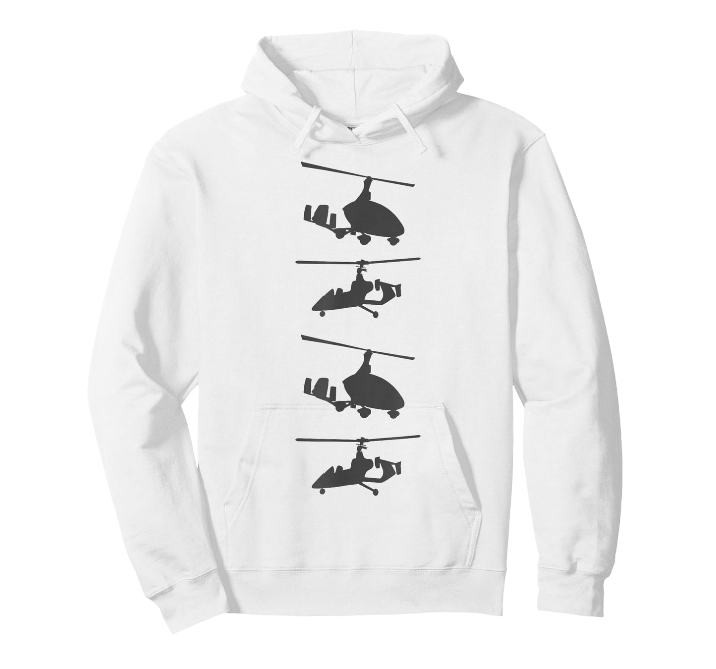 Gyrocopter Model Silhouette Gyroplane For Autogyro Pilots T-Shirt