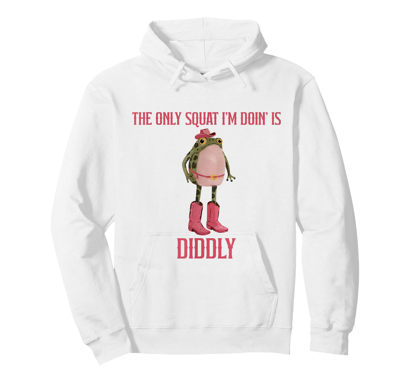 The Only Squat I'm Doin' is Diddly Funny Cowboy Frog T-Shirt