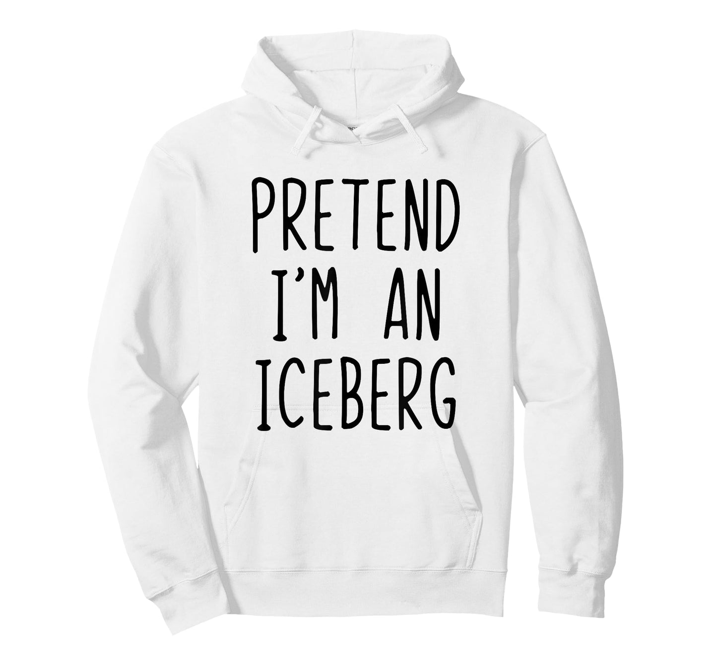 Pretend I'm A Iceberg Costume Halloween Lazy Adult Ice-Berg T-Shirt