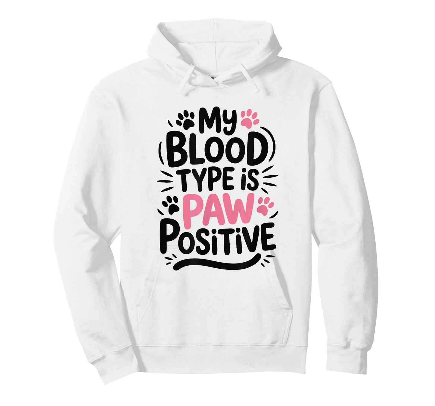 My Blood Type is Paw Positive, Cat Owner T-Shirt