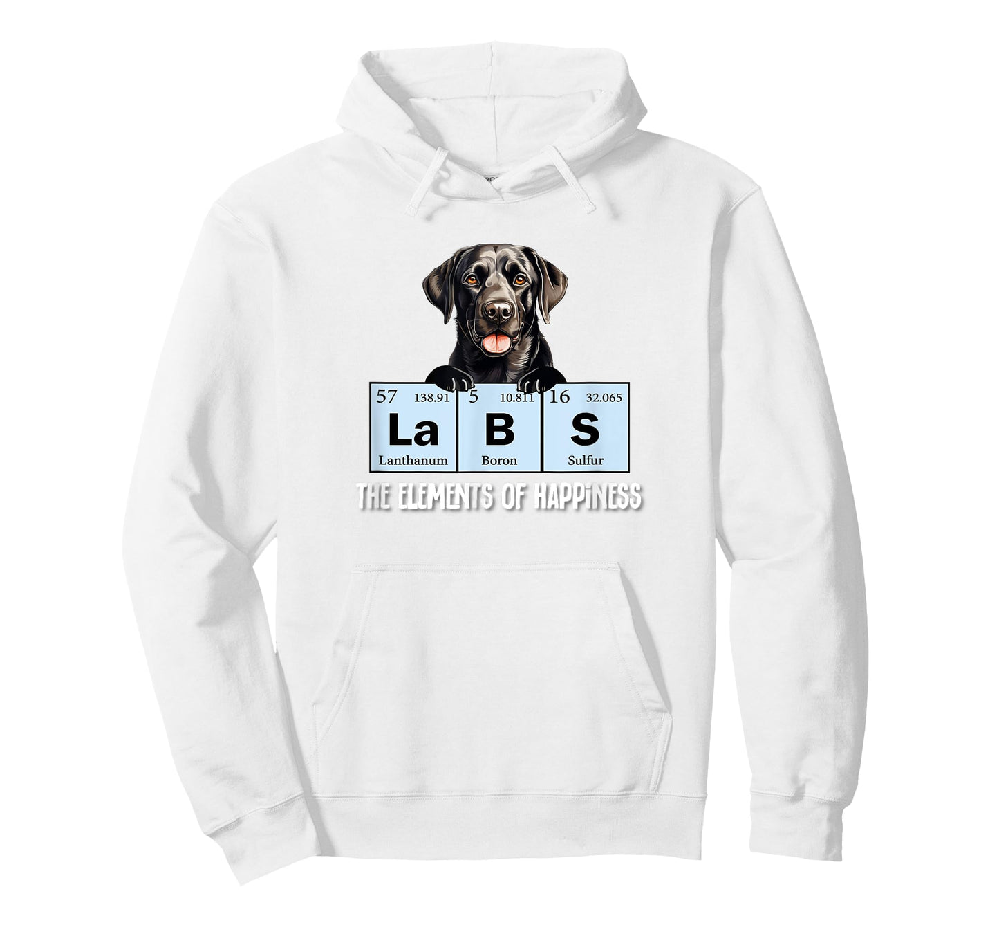 Funny Elements of Happiness Black Lab Lover T-Shirt