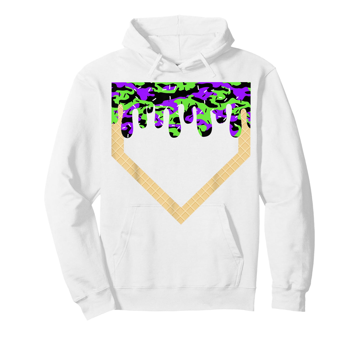 Halloween Baseball Home Plate Drip Baseball Lifestyle Boys T-Shirt