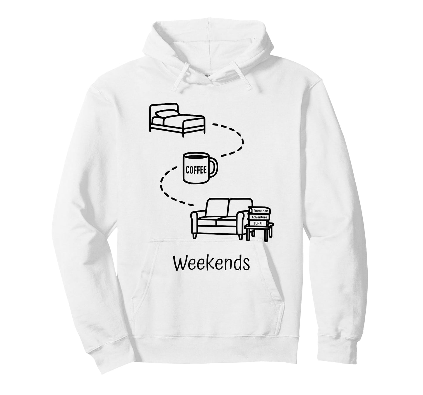 Reading Weekends Cozy Bookworm Book Lover T-Shirt