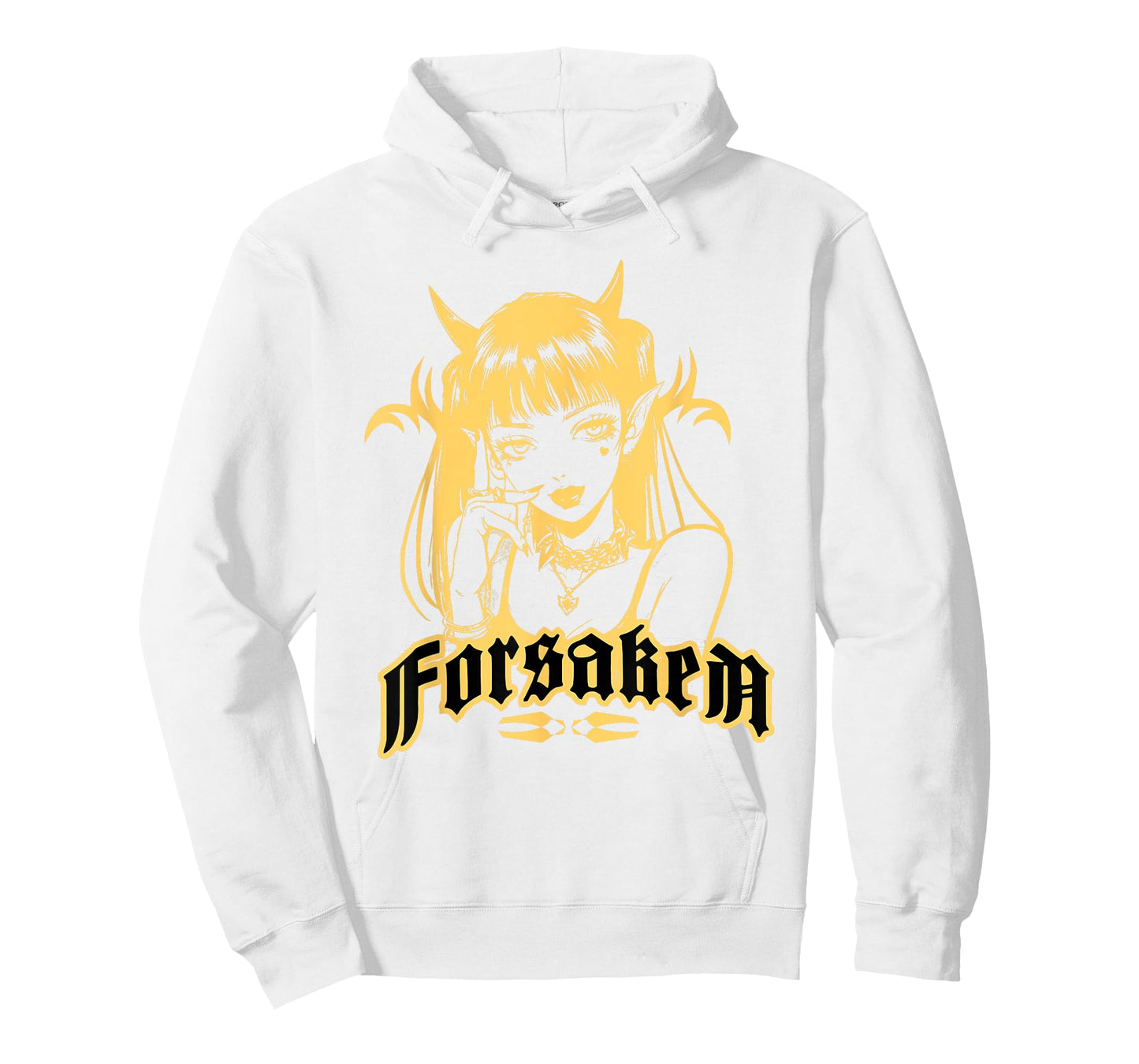 Forsaken Gothic Anime Art Girl Aesthetic Punk Rocker Lover T-Shirt