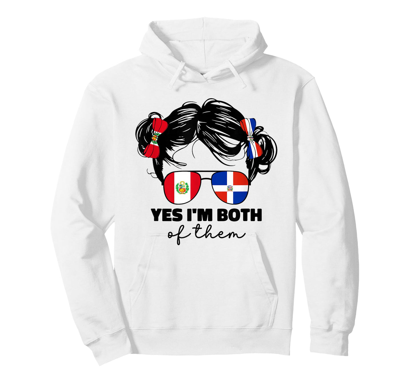 Half Dominican And Half Peruvian Peru Flag Kids Girl Mix T-Shirt