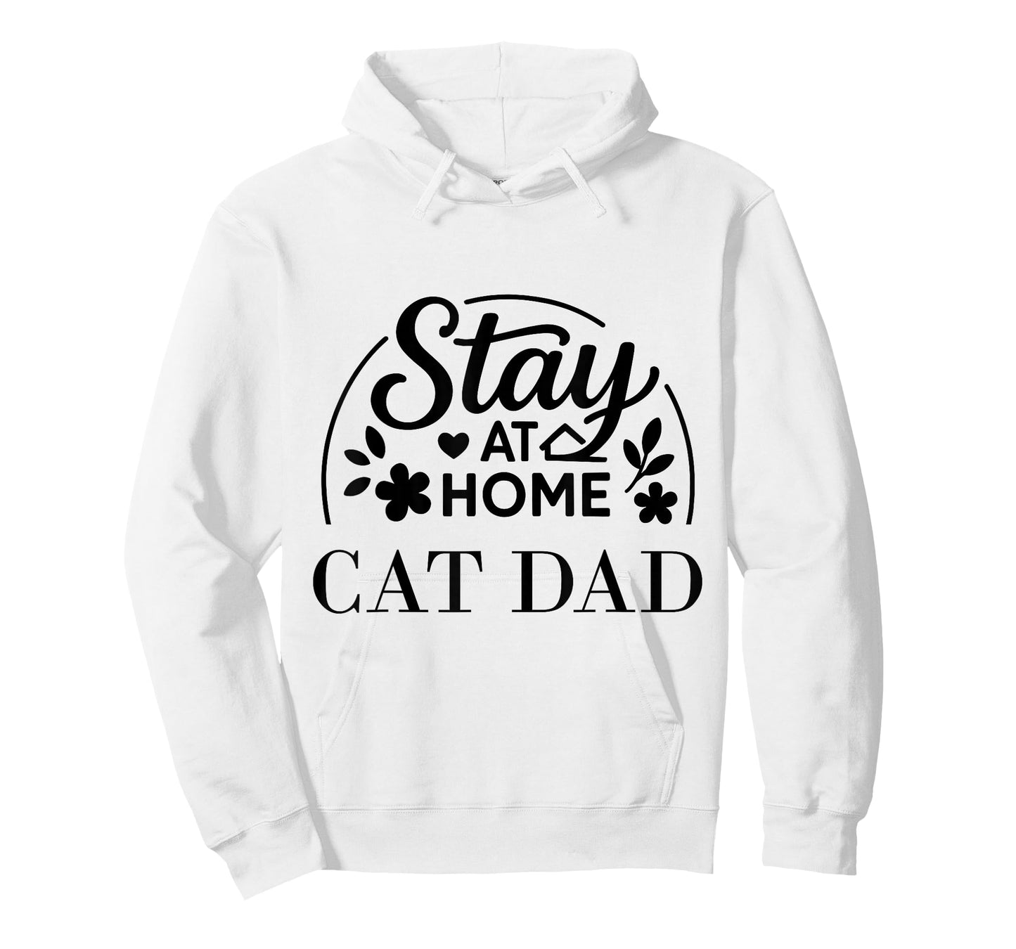 Stay at Home Cat Dad Funny Quote Suitable for Men Women. T-Shirt