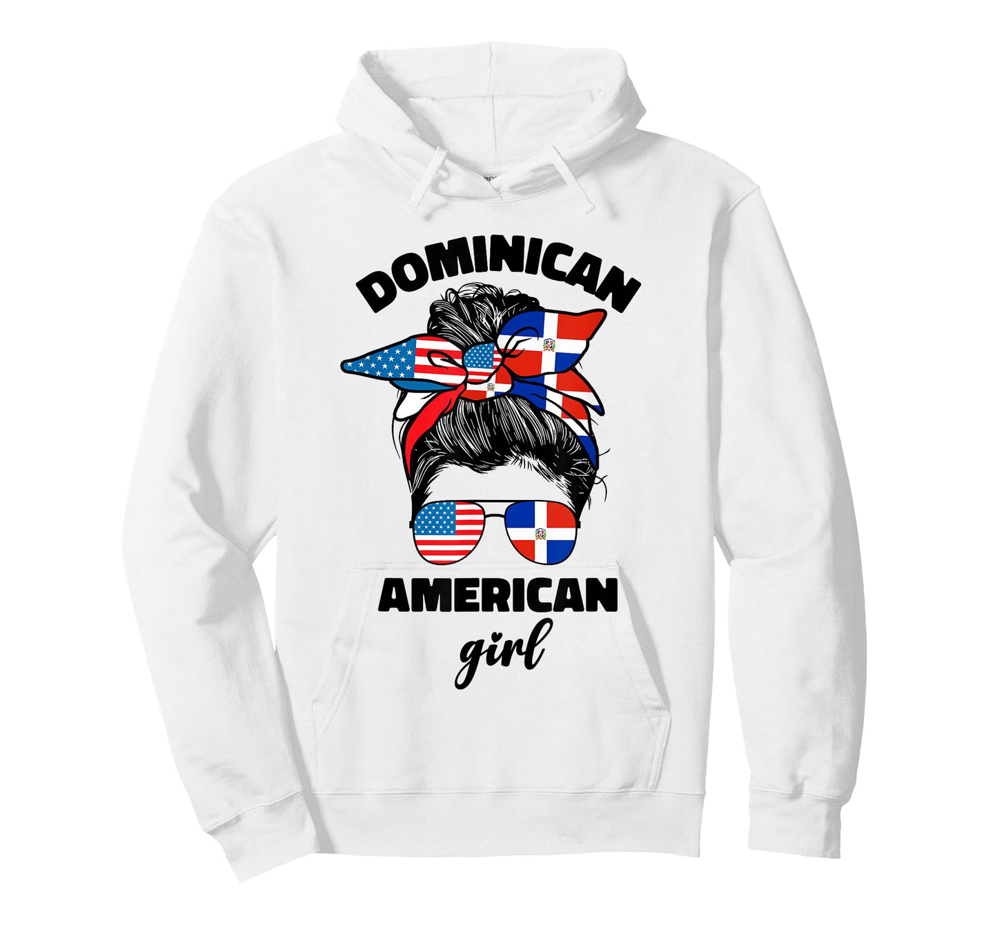 Half Dominican American Dominicana Republic Flag Girl Women T-Shirt