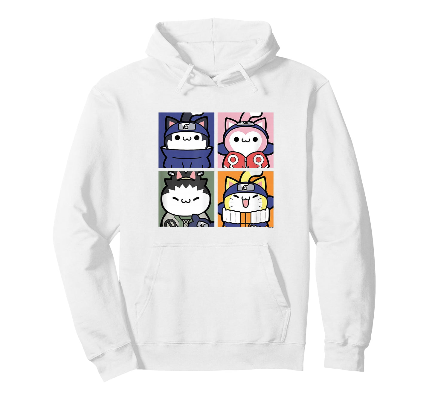 Nyaruto Sasuke Sakura Shikamaru Naruto Cats Group Shot Panel T-Shirt