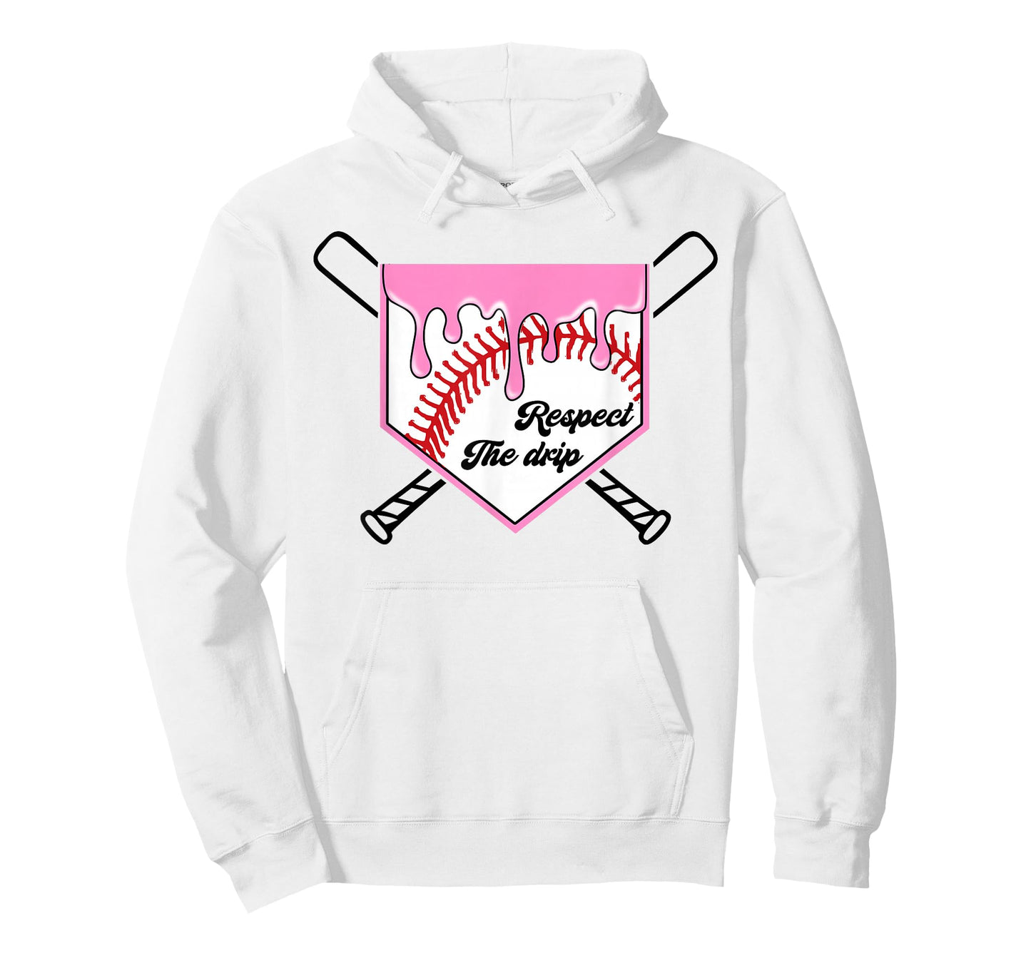 Baseball Drip Boys Home Plate Ice Cream Respect The Drip T-Shirt