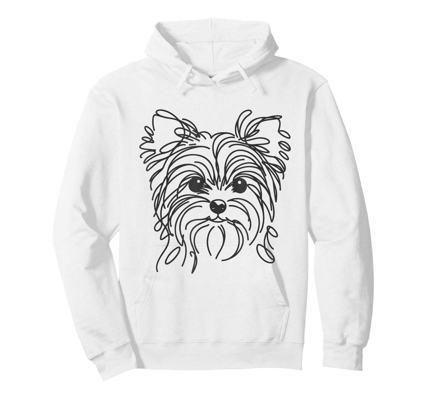 Line Art Dad Mom Dog - Teecup Yorkie T-Shirt
