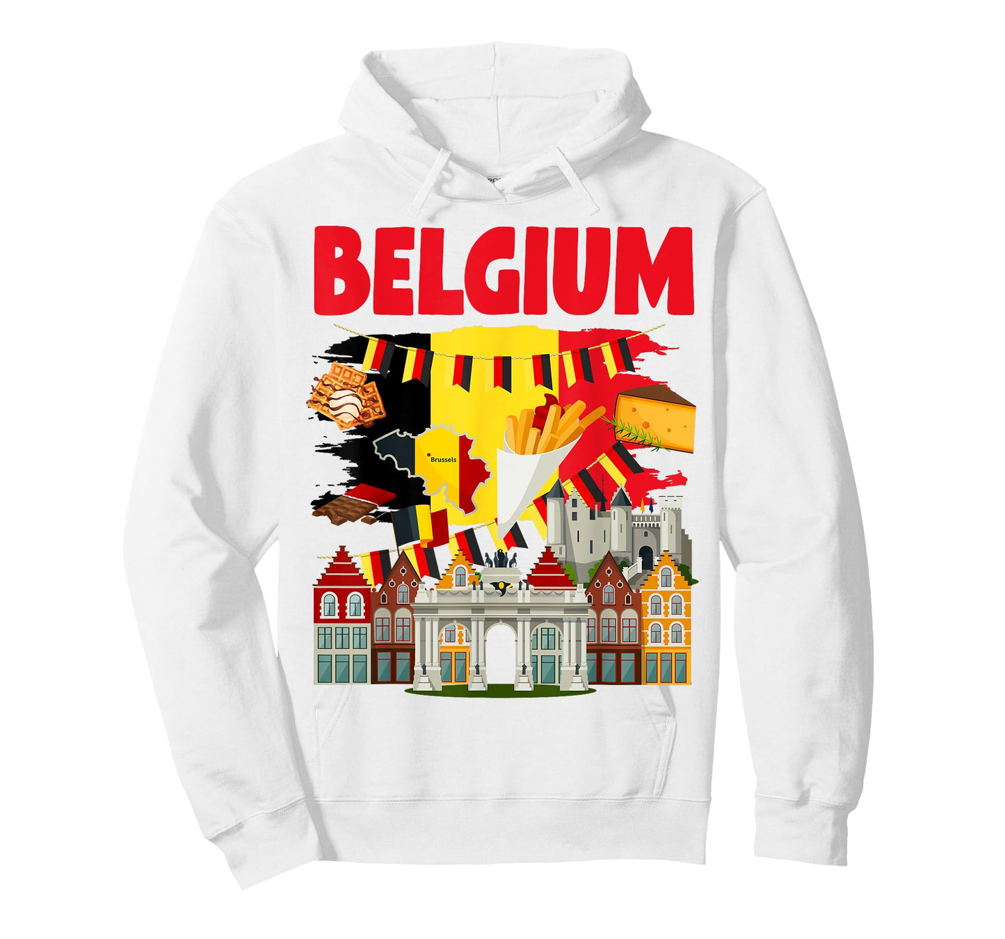 Belgium Flag Outfit Idea For Kids & Novelty Belgian Flag T-Shirt