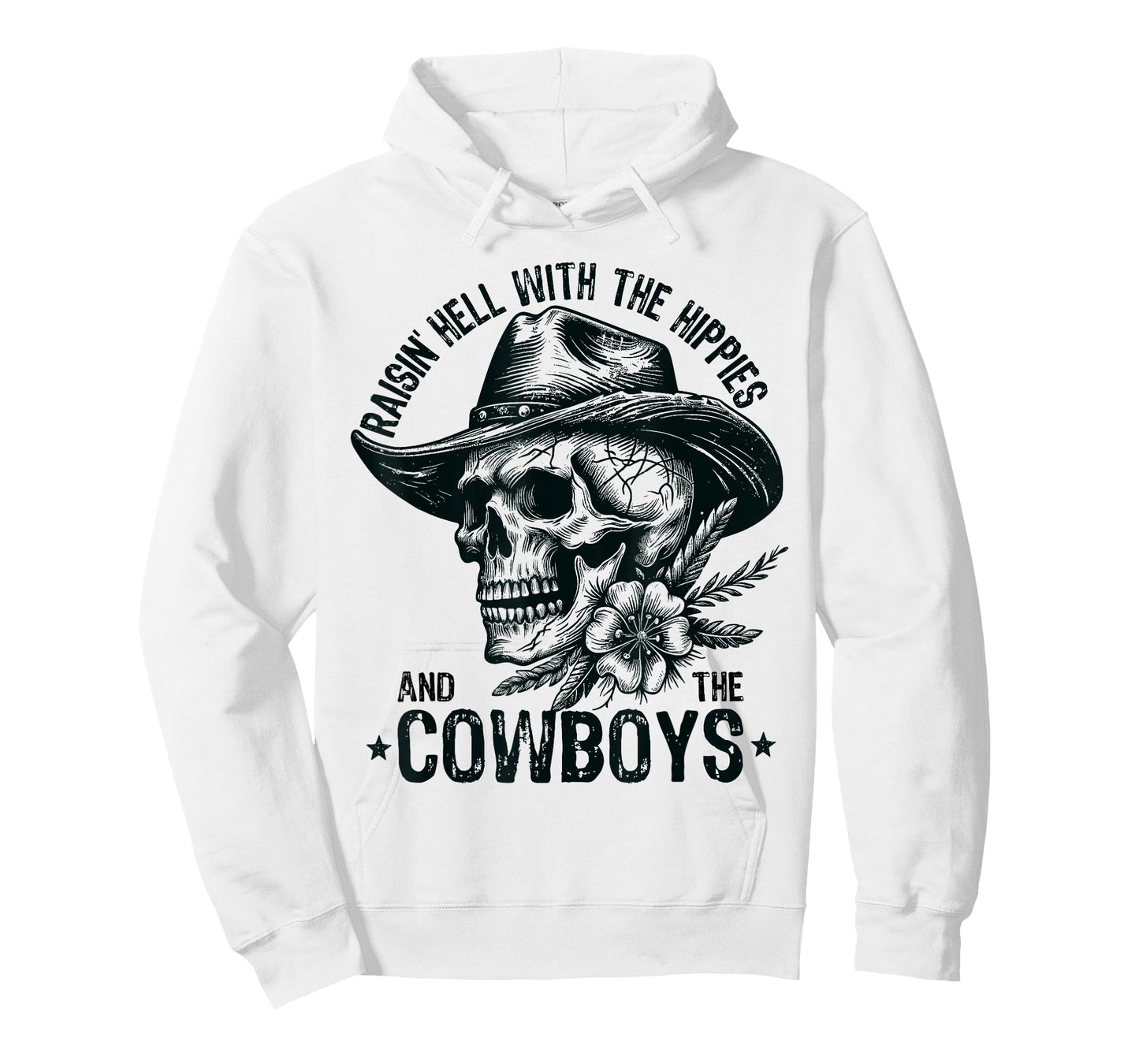 Raisin' Hell With The Hippies And The Cowboys Country T-Shirt