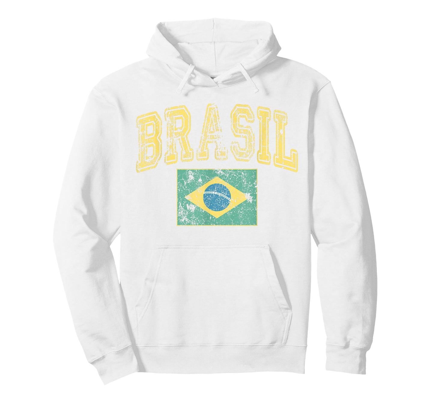 Vintage Retro Faded Brasil Brazil Flag Brazilian Pride T-Shirt