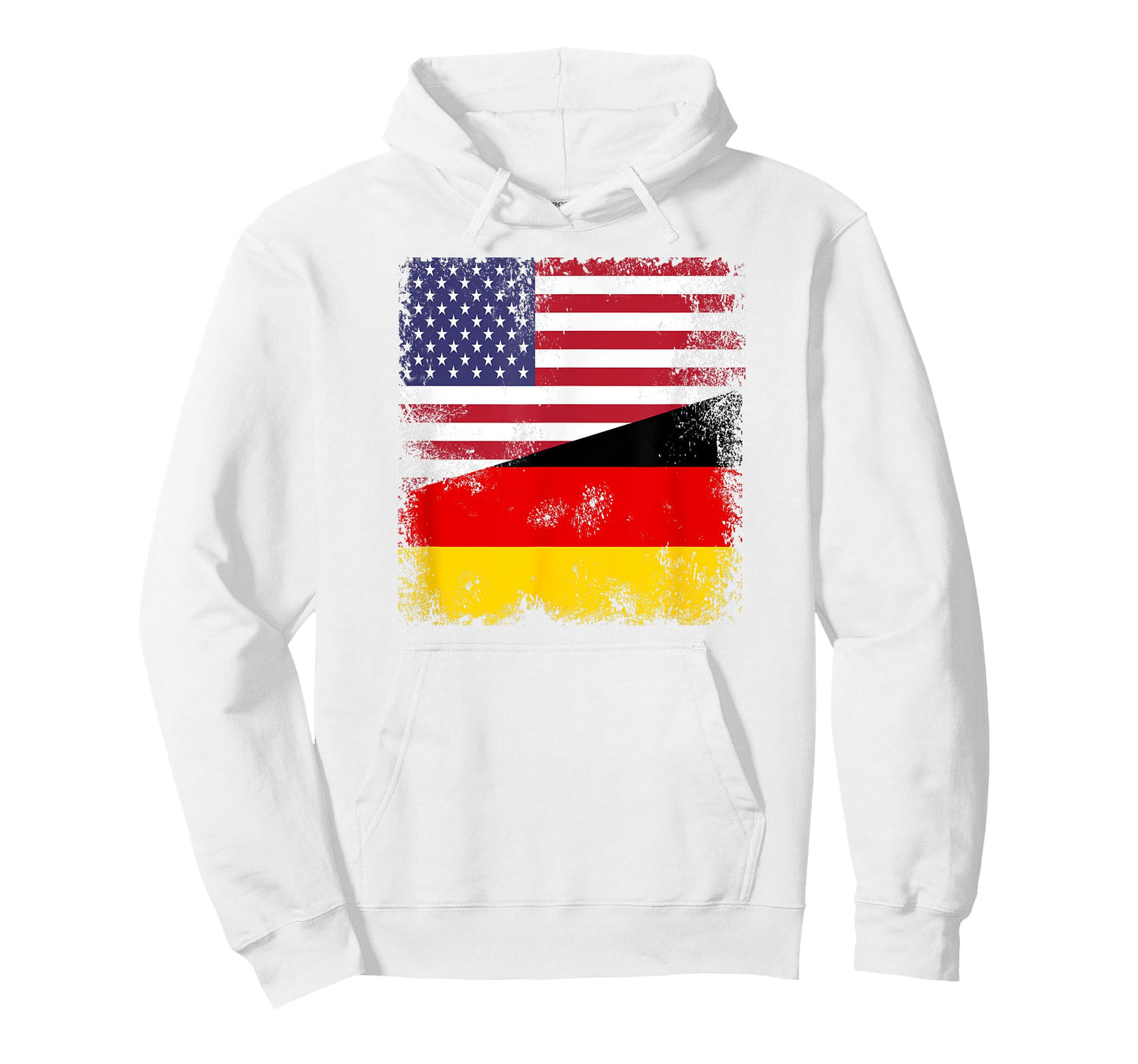 Half German Flag T-Shirt | Vintage Germany USA Gift T-Shirt