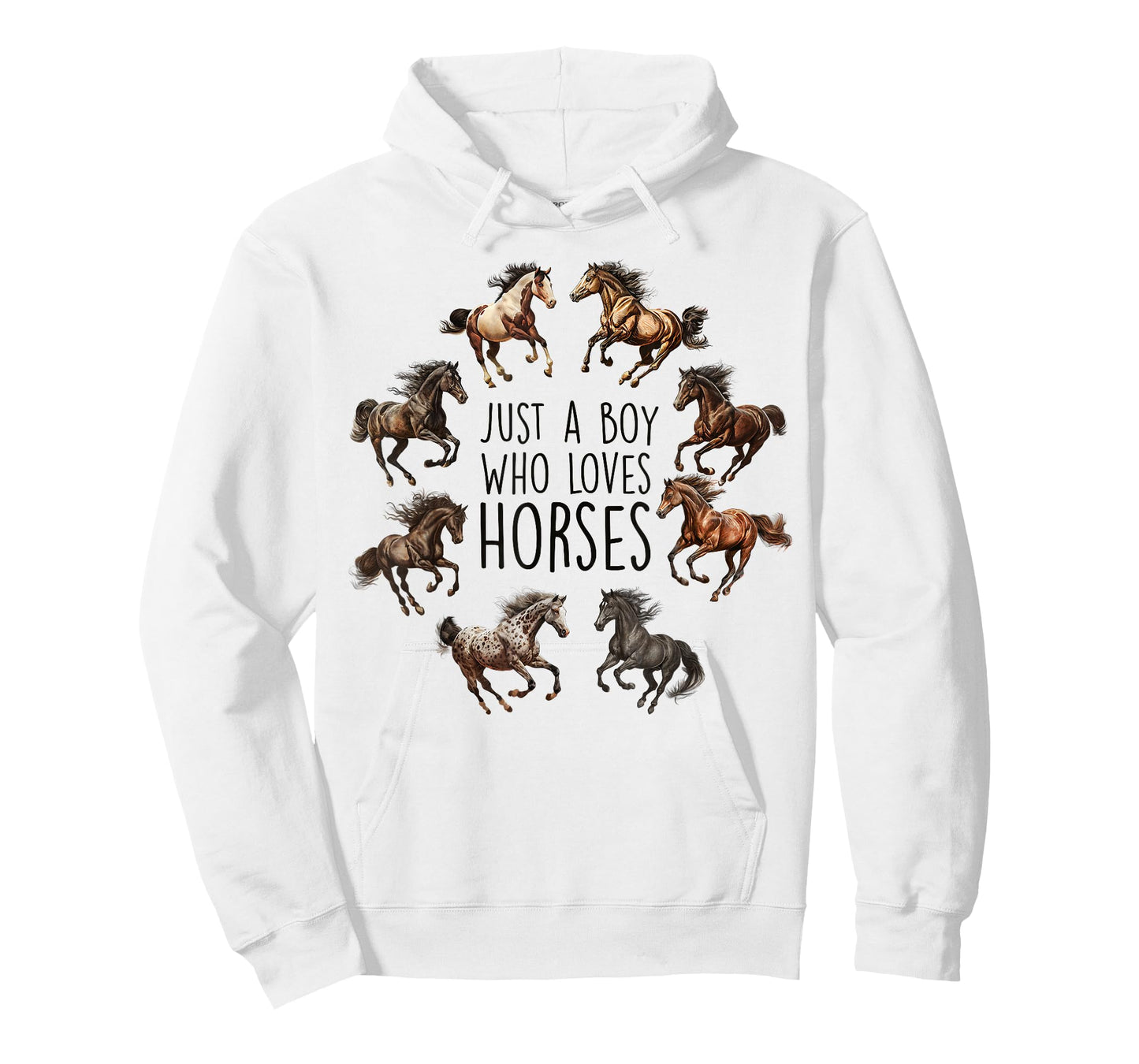 Just A Boy Who Loves Horses, Horse Breeds, Horseback Riding T-Shirt