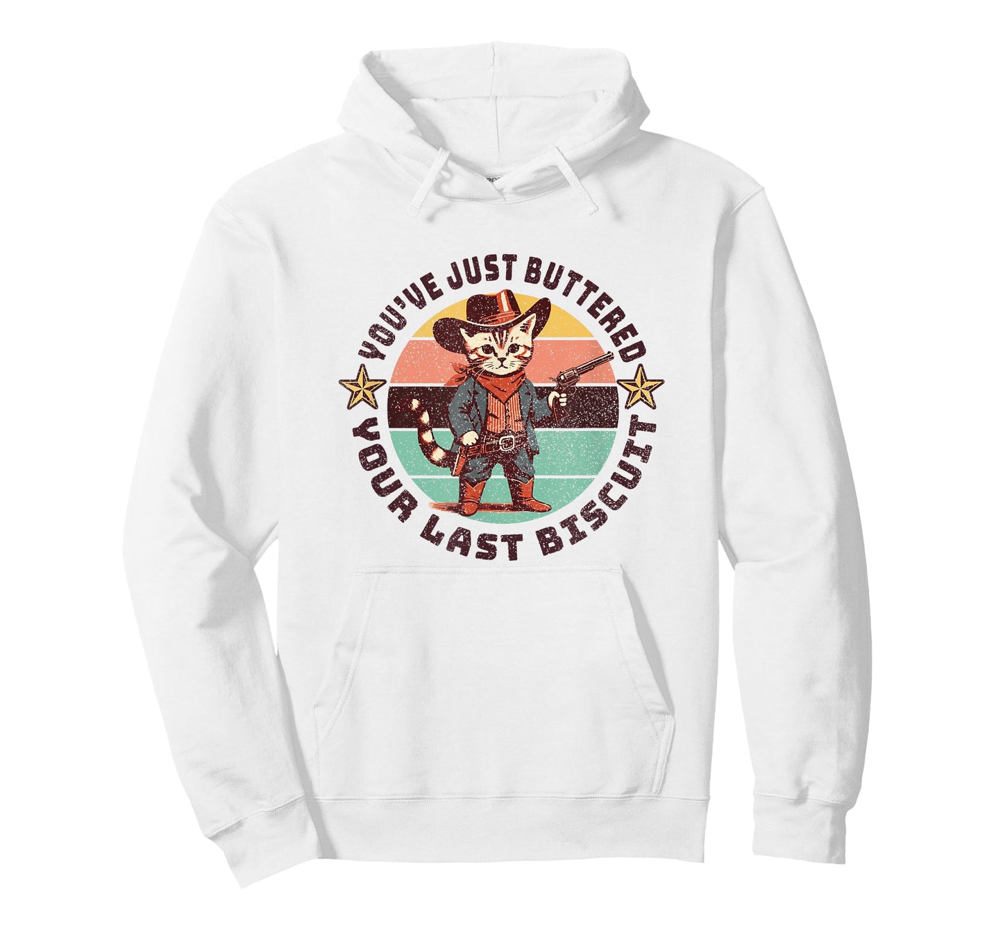 You've Just Buttered Your Last Biscuit Western Cat Cowboy T-Shirt