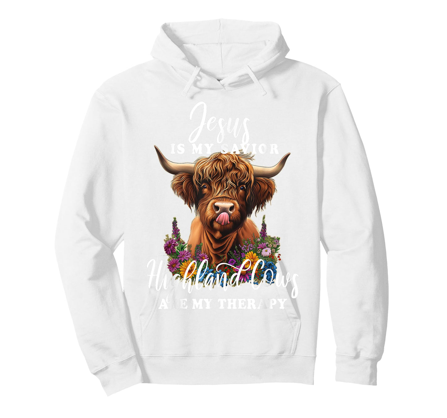 Highland Cow Jesus Christian Religious Highland Cow T-Shirt
